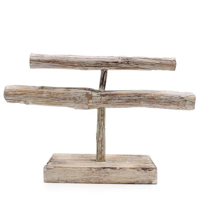 Double Branch Jewllery Stand Whitewash