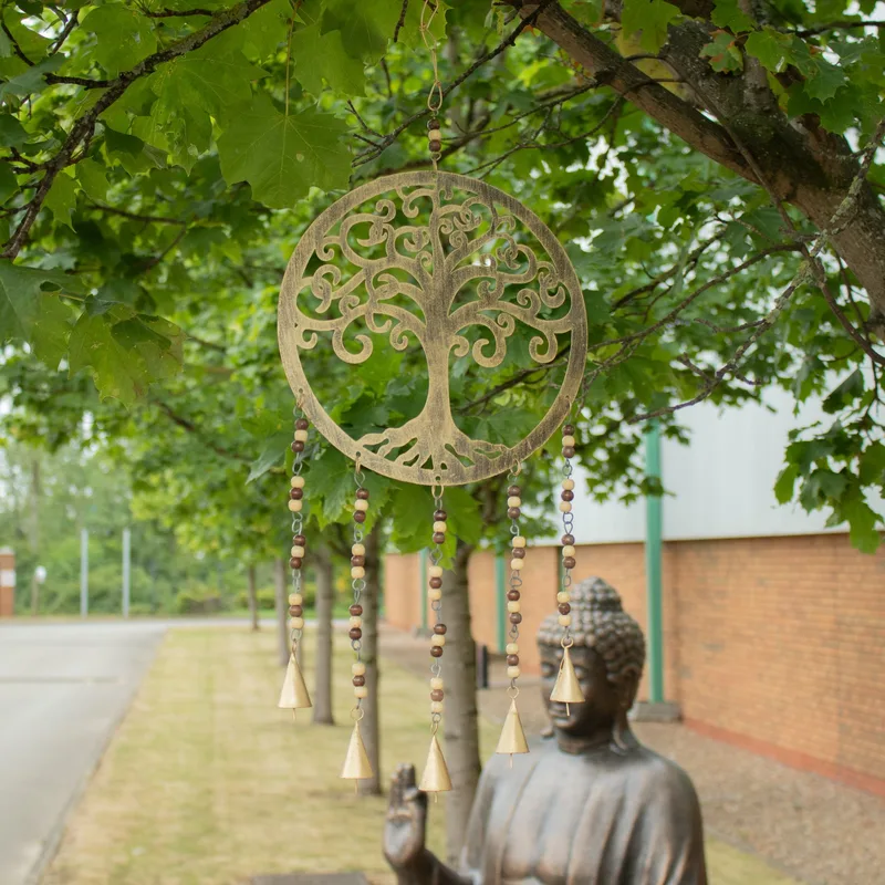 Indian Chimes Lrg Albero of Life Bell Chimes 25cm — foto 5