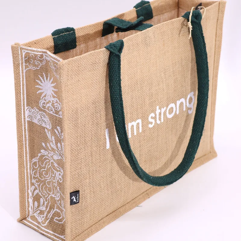 Hop Hare Jute Big Bag - I am Strong — foto 2