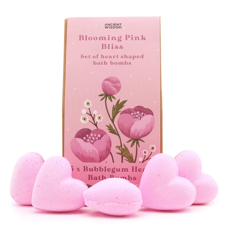 Blooming Pink Bliss Bagno Heart Gift Set