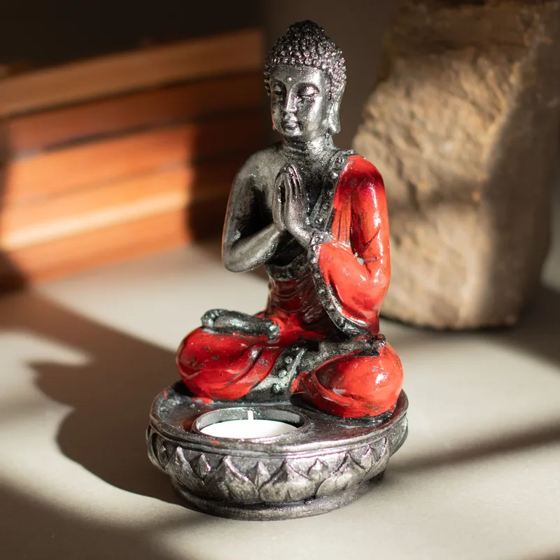 Buddha Candela Porta - Red - Medium — foto 4