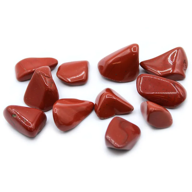Pack of 24 L Tumble Stone Jasper Red