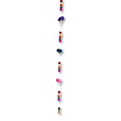 Felt Wall Hanging Mushrooms — foto 1