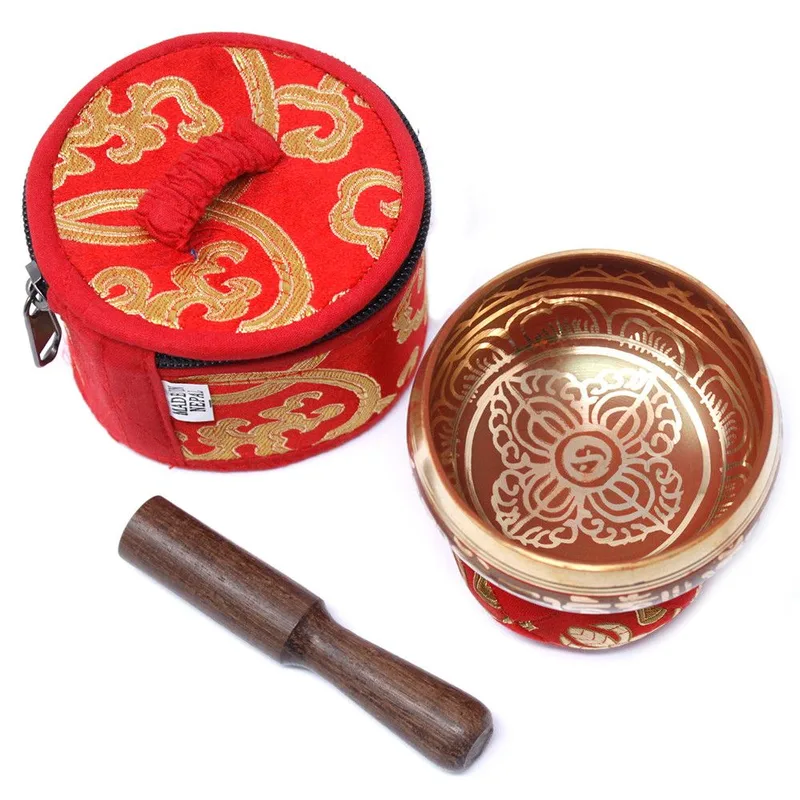 Mini Singing Bowl Gift Set Red — foto 6