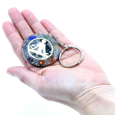 Orgonite Power Keyring Buddha Seven Chakra — foto 5