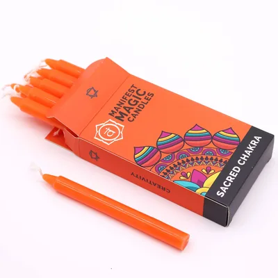 Manifest Magic Candele (pack of 12) - Arancia - Sacred Chakra — foto 1