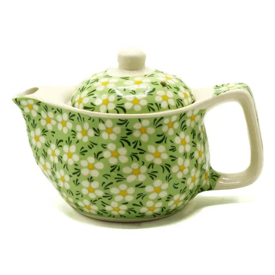Small Herbal Teapot - Verde Daisy