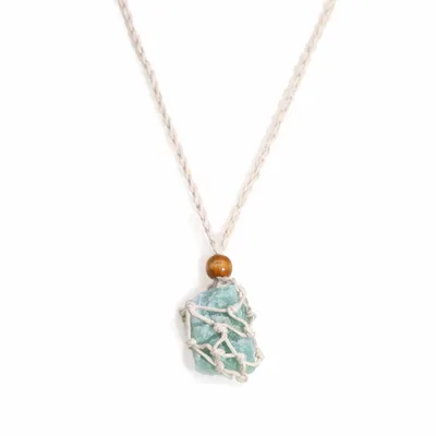 Crystal Gemstone Necklace Cord 45cm/18inch - Naturale — foto 5