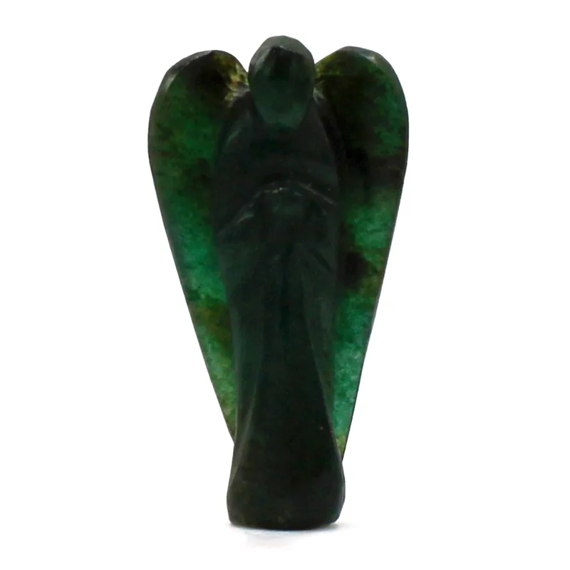 Hand Carved Gemstone Angel - Verde Aventurine — foto 1