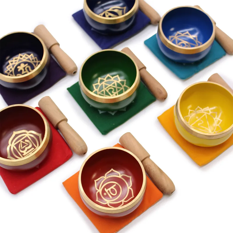 Chakra Pyramid Singing Bowl Gift Set — foto 2