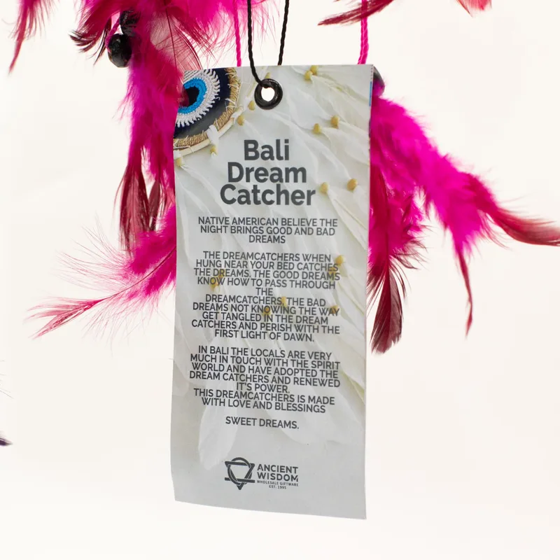 Bali Dreamcatcher - Medium Round - Turq/Pink/Purp — foto 4