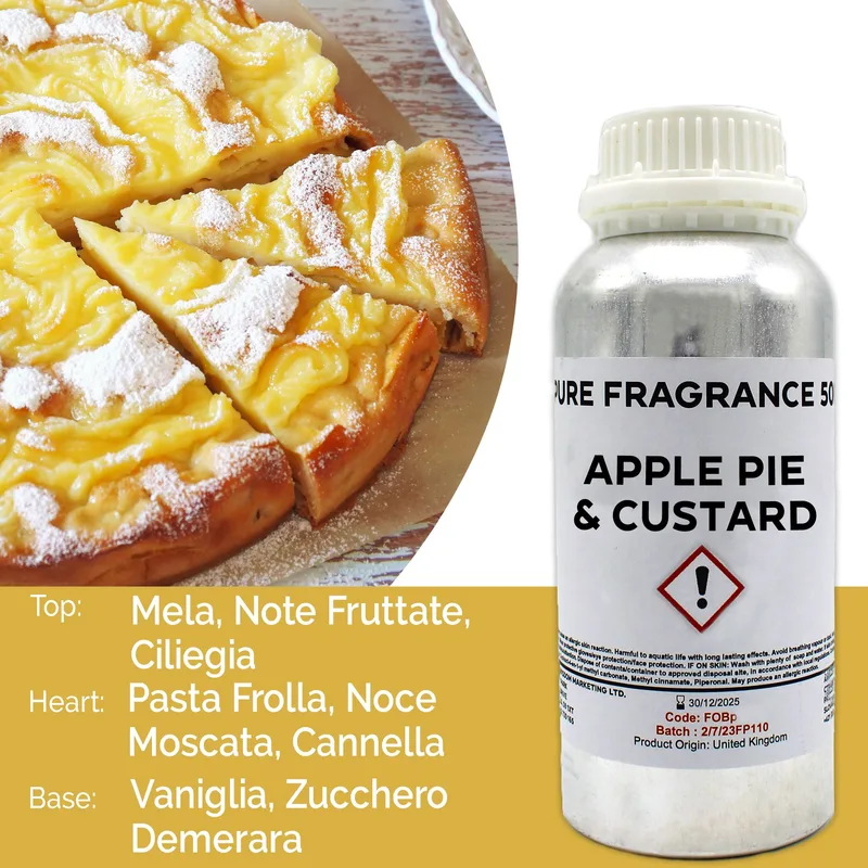 Apple Pie & Custard Puro Profumo Olio 500ml — foto 1