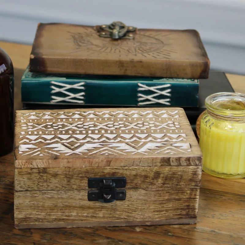 Bianco Washed Wooden Scatola 6x4 Slavic Design — foto 4