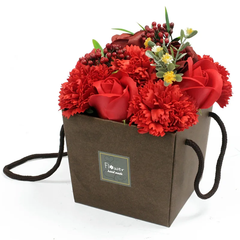 Sapone Fiore Bouqet - Red Rosa & Carnation - Special