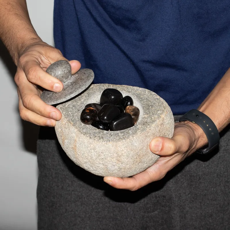 Naturale Riverstone Grounding Pot Large — foto 1