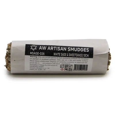 Smudge Stick - Bianco Sage & Sweetgrass 10cm