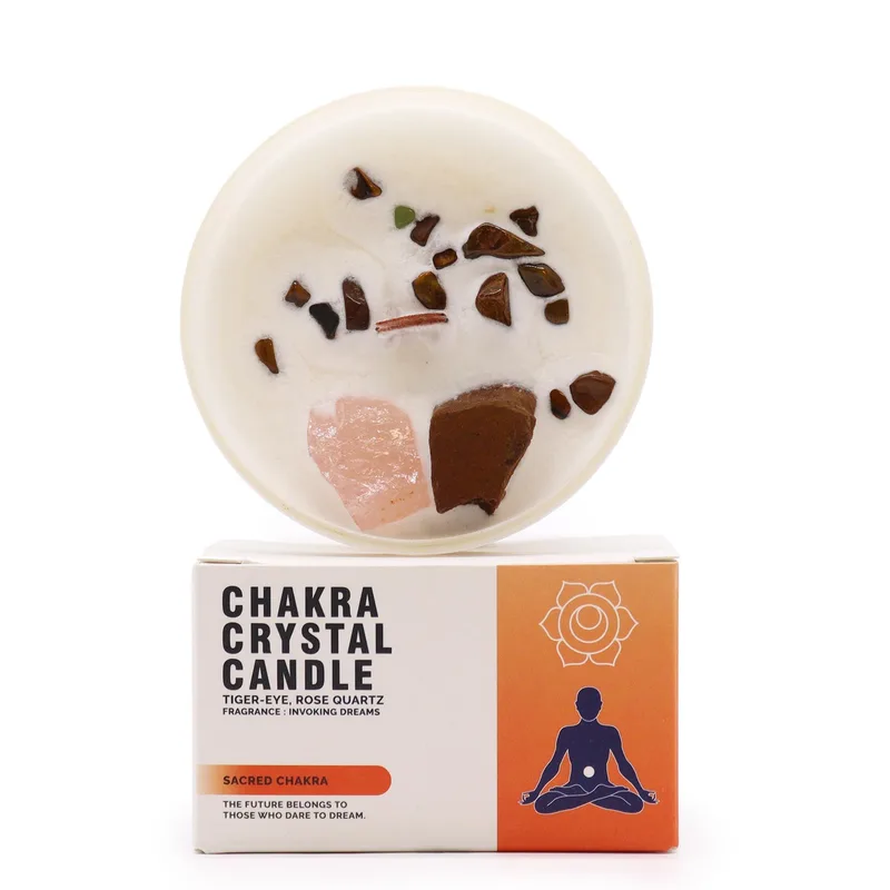 Chakra Crystal Candele - Sacred Chakra