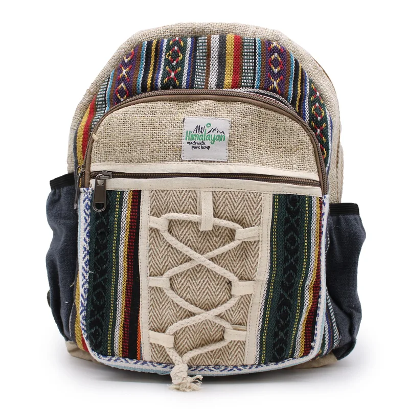 Zaino in Cotone Organico – Stile Corda e Tasche — foto 1