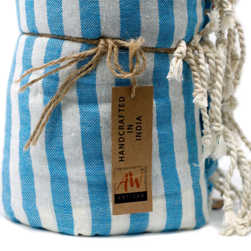 Cotton Pario Towel 100x180 cm Sky Blu — foto 5