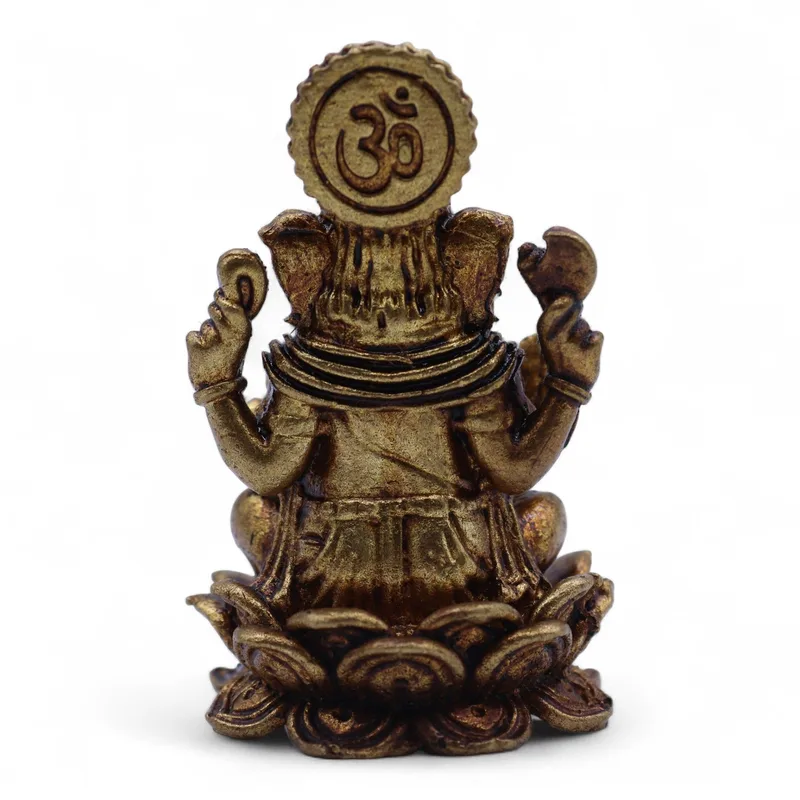 Brass Miniature Gods Ganesha 49mm — foto 3