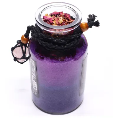 Ancient Witch Bagno Spell Potion & Rosa Quartz Crystal Amulet Love — foto 2