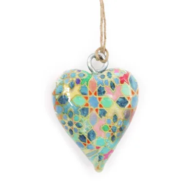 Small Decor Legno Heart - Mediterranean Tile Pattern