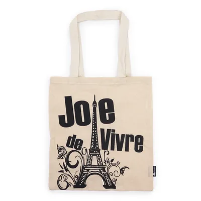 Nomad Sari Iconic Basic Tote Bag - Joie de Vivre - Naturale 4oz