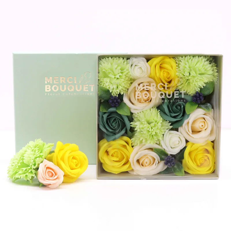Square Scatola Spring Celibrations Yellow & Greens — foto 3