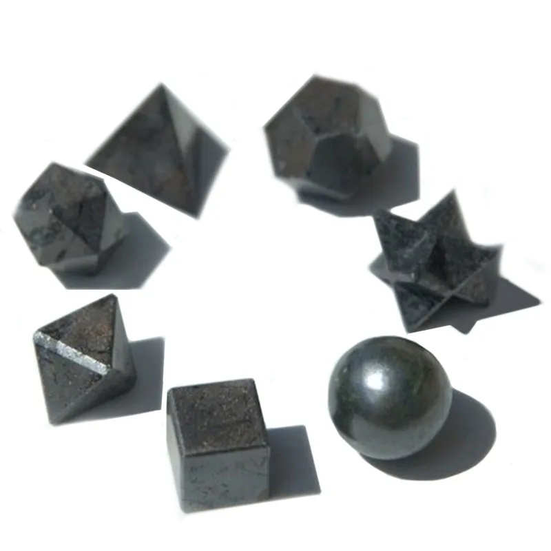 Geometric Seven Piece Nero Agate Set — foto 2