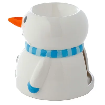 Snowman Shaped Christmas Ceramic Olio Bruciatore — foto 5