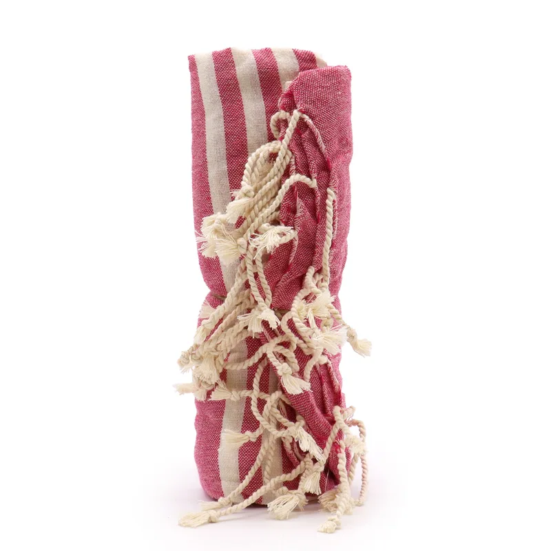 Cotton Pario Throw - 100x180 cm - Hot Pink — foto 2