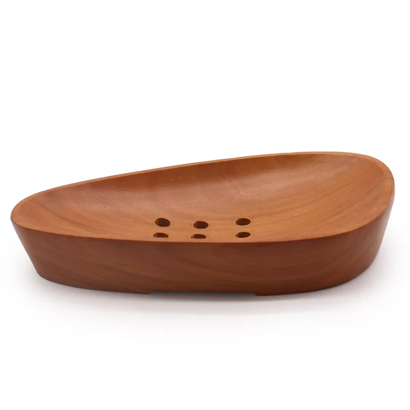 Pebble Shape Mahogany Sapone Dish