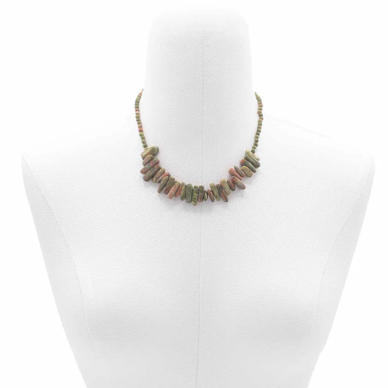 Longstone Gem Necklace Moss Agate — foto 3