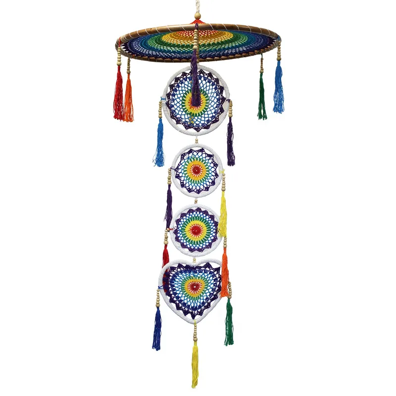 Extra Large Drama Dreamcatcher Vivid Rainbow