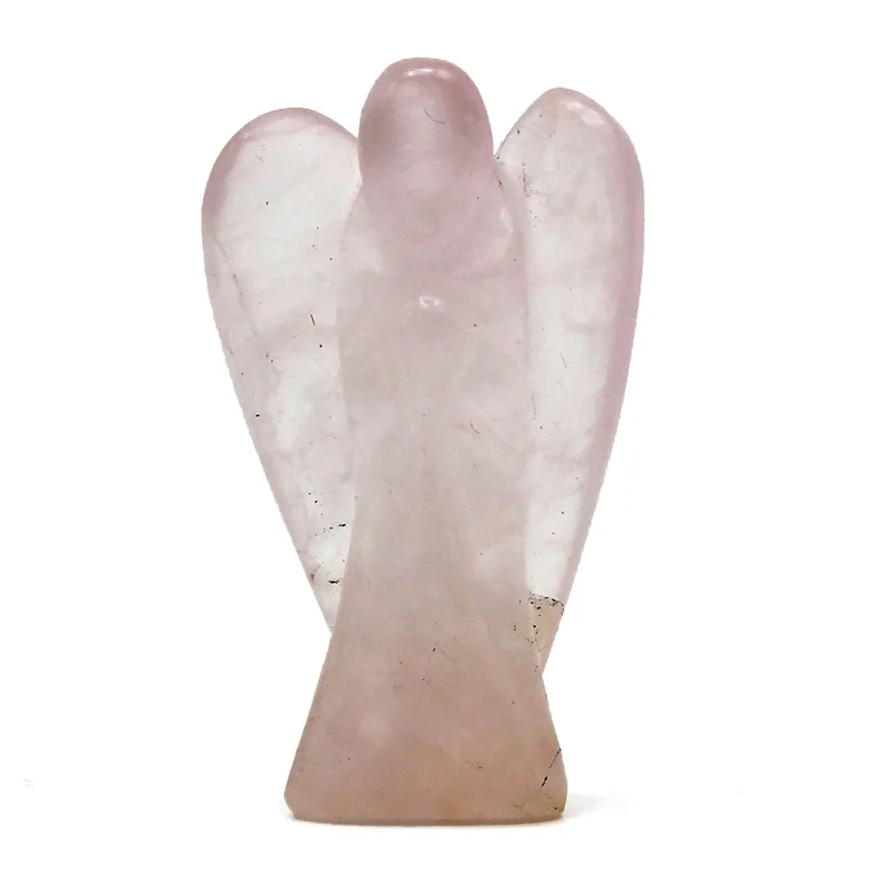 Hand Carved Gemstone Angel - Rosa Quartz — foto 1