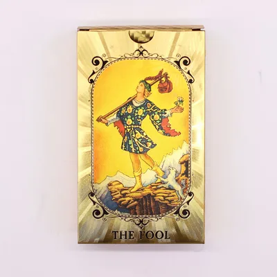 Blu & Oro Foil Tarot Card Set All Seeing Eye with booklet — foto 1