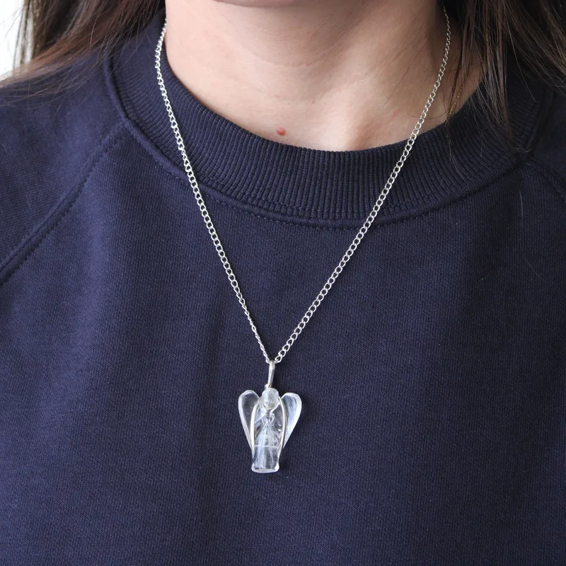 Gemstone Guardian Angel Pendant Tiger Eye — foto 1