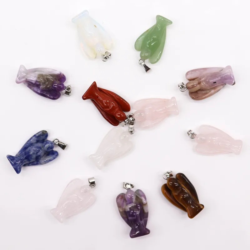 Gemstone Mini Angels Pendants 26x18mm — foto 1