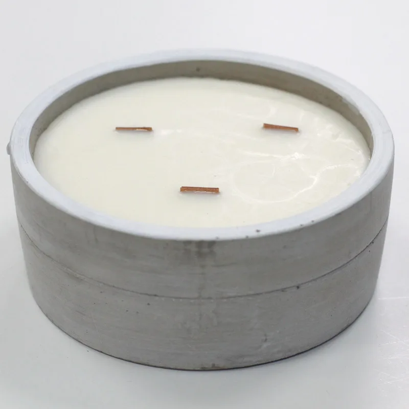 Large Concrete Soy Candela Patchouli & Dark Ambra — foto 2