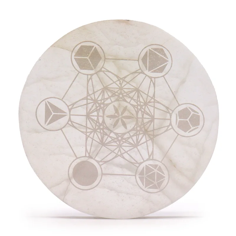 Large Charging Plate 18cm Sacred Geometry — foto 1