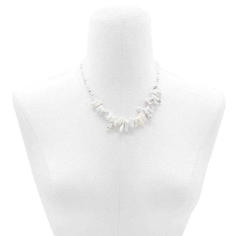 Longstone Gem Necklace Bianco Jasper — foto 3