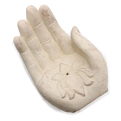 Hand Incenso Bruciatore Lotus Bianco