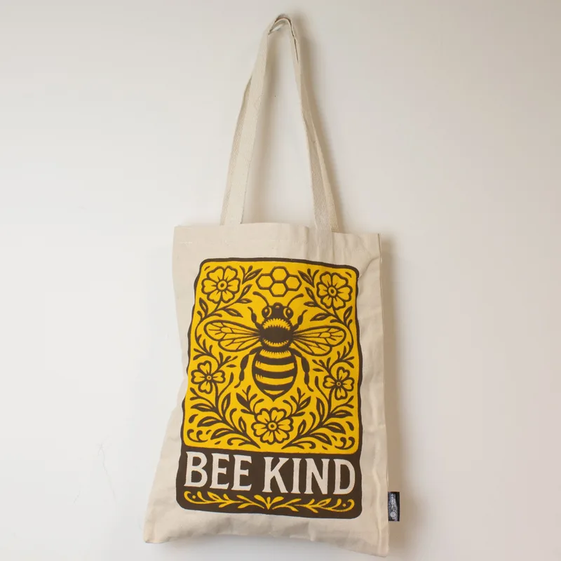 Nomad Sari Iconic Toni Tote Bag - Bee Kind - Naturale 10oz — foto 6