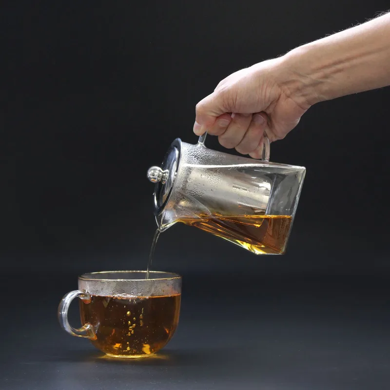 Glass Infuser Teapot Tower Shape 780ml — foto 1