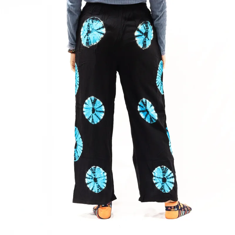 Japanese Style Lounge Pants Nero & Blu L — foto 3