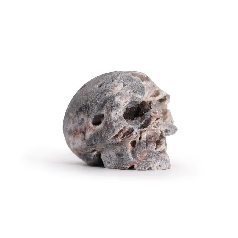 Calcite Geodes Carved Skull - — foto 2