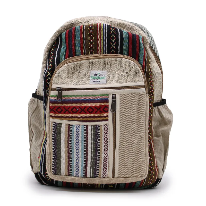 Zaino in Canapa Grande - Design Zip Diritto — foto 3