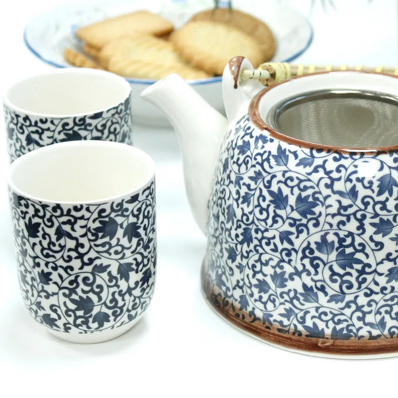 Herbal Teapot Set Blu Pattern — foto 4