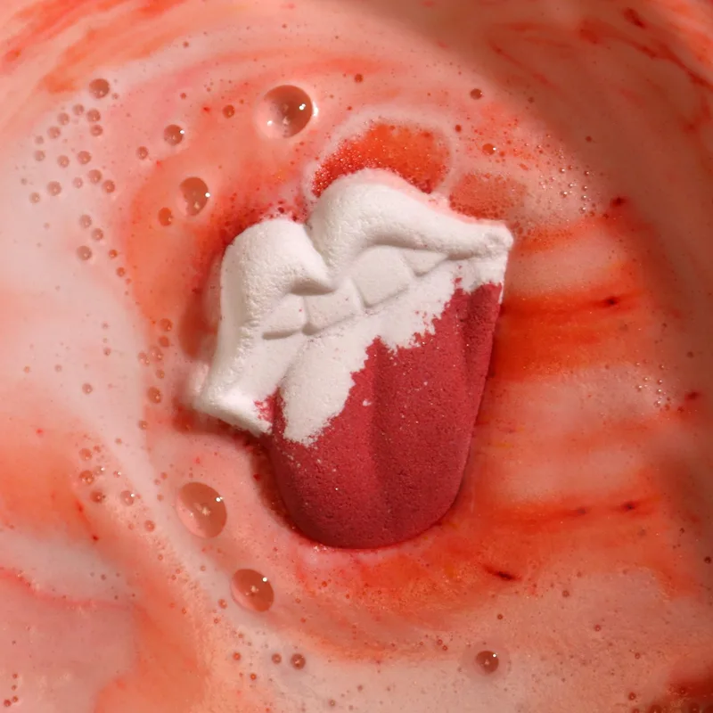 Lips Bathbomb 60g - Raspberry & Pomegranate — foto 3