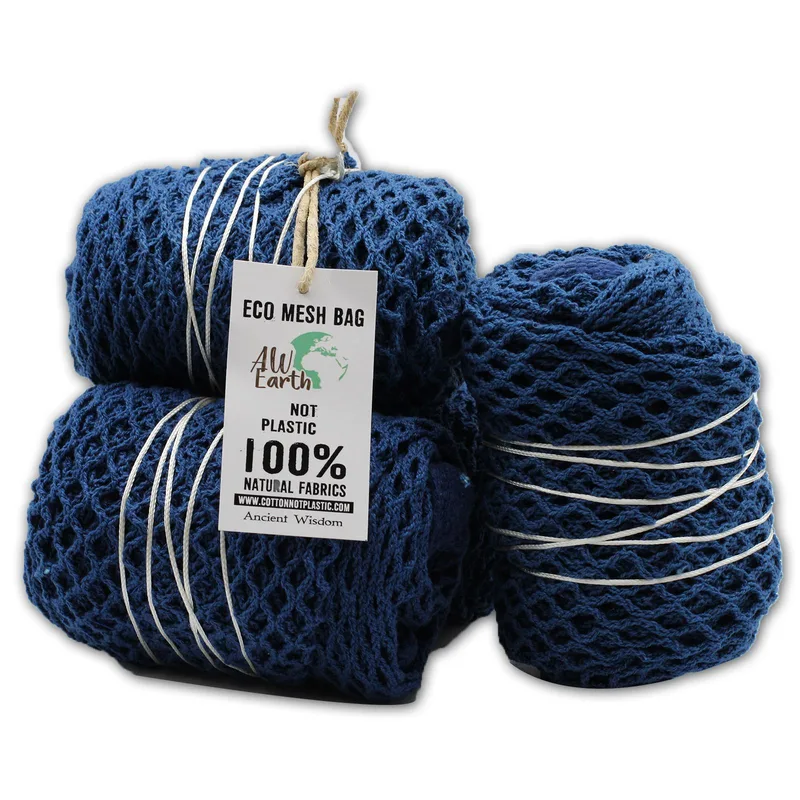 Borsa in rete di cotone puro - Jeansdenim — foto 3